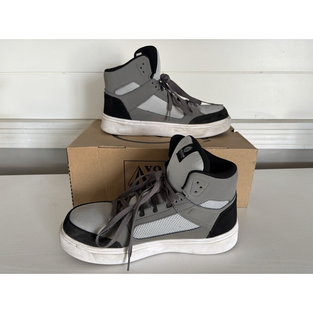 Volcom Mens EVOLVE Black Leather Work & Safety Boots 8 M